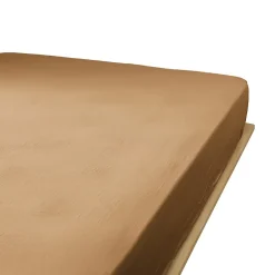 Housse De Rêve Drap housse 180x200 cm en Gaze de coton Camel Clearance