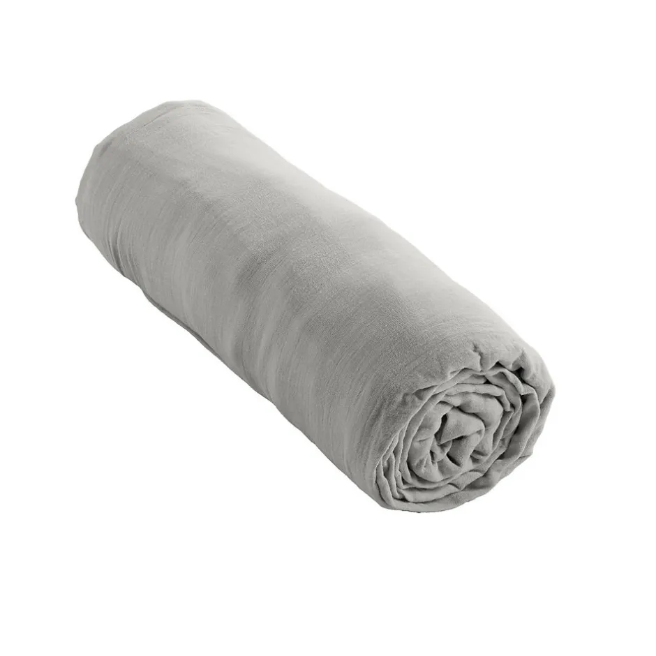 Housse De Rêve Drap housse 90x190 cm en Gaze de coton Nuage