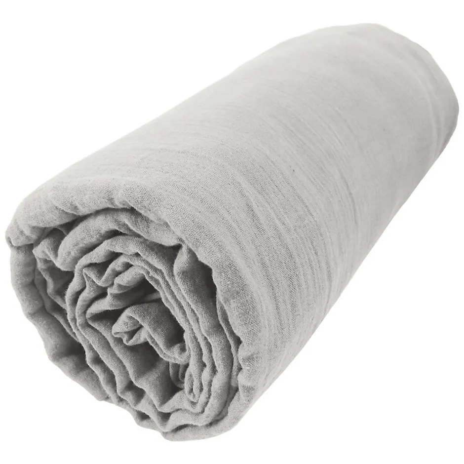Housse De Rêve Drap housse 90x190 cm en Gaze de coton Nuage