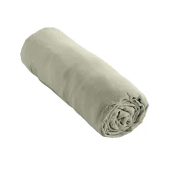 Housse De Rêve Drap housse 160x200 cm en Gaze de coton Vert d'eau
