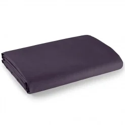 Univers Décor Drap plat 100% Coton / 57 fils/cm² - Prune - 180 x 290 cm pour lit 1 place