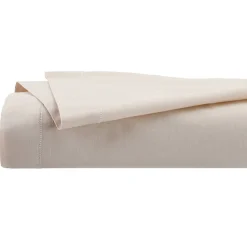 Atmosphera Créateur D'Intérieur Drap plat - percale - beige lin - 240x290 cm - Atmosphera