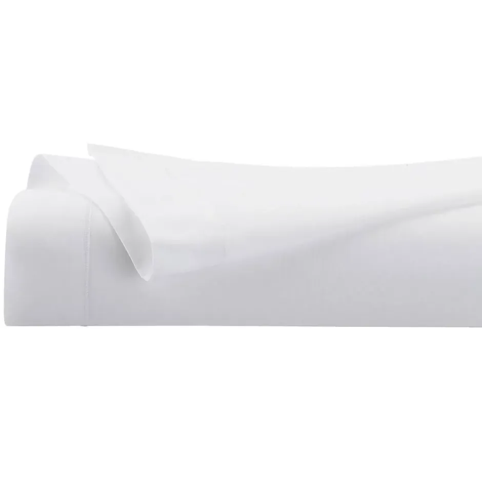 Atmosphera Créateur D'Intérieur Drap plat - percale - blanc - 240x290 cm - Atmosphera New