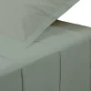 Atmosphera Créateur D'Intérieur Drap plat - percale - vert - 240x290 cm - Atmosphera