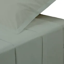 Atmosphera Créateur D'Intérieur Drap plat - percale - vert - 240x290 cm - Atmosphera