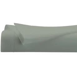 Atmosphera Créateur D'Intérieur Drap plat - percale - vert - 240x290 cm - Atmosphera