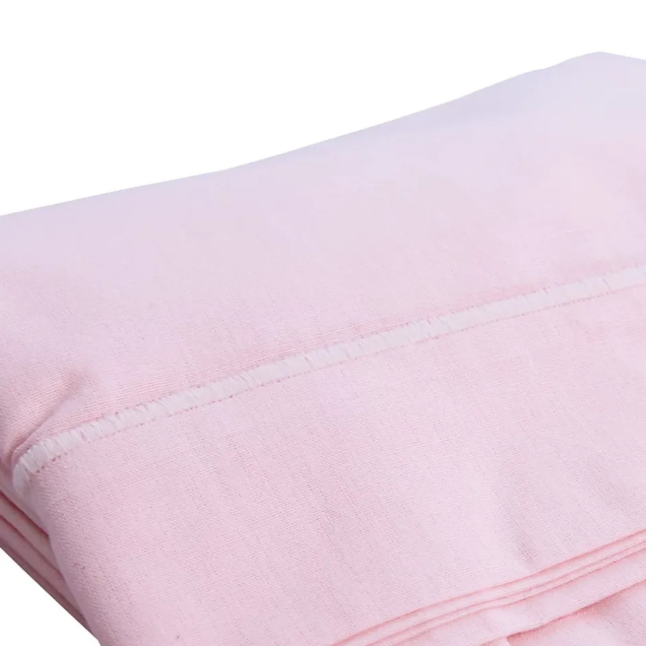 Domiva Drap plat avec point bourdon (120x180 cm - Rose Clair) Online