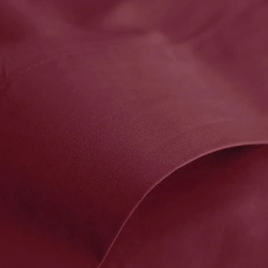 Coton Pur Drap plat Prémium Grenat 180 x 290 cm