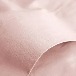 Coton Pur Drap plat Prémium 180x290 cm Rose dragée Outlet