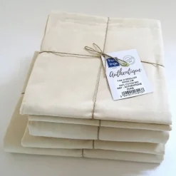 Tradilinge Drap plat en 100% coton biologique (280x300 cm - Sable) Outlet