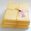 Tradilinge Drap plat en 100% coton biologique (280x300 cm - Jaune)