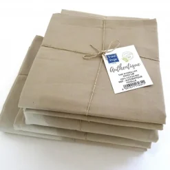Tradilinge Drap plat en 100% coton biologique (240x300 cm - Ficelle) Sale