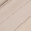 Homescapes Drap plat en lin lavé beige, 180x290 cm - Hot