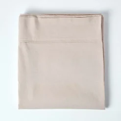 Homescapes Drap plat en lin lavé beige, 180x290 cm - Hot