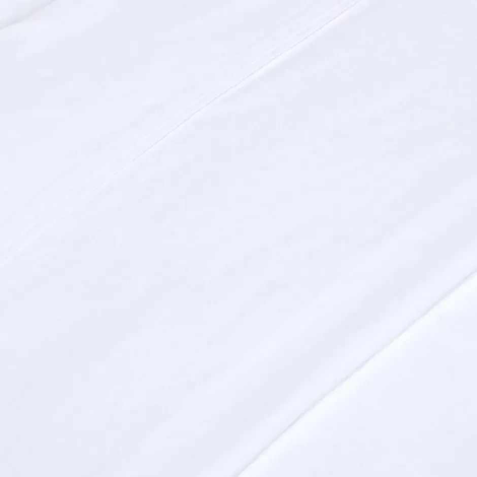 Homescapes Drap plat en lin lavé blanc, 275x275 cm - Outlet