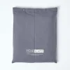 Homescapes Drap plat en lin lavé gris, 178x255 cm - Discount