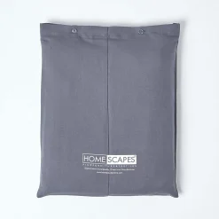 Homescapes Drap plat en lin lavé gris, 275x275 cm - Discount