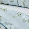Tradilinge Drap plat en percale de coton au style anglais (240x310 cm - Céladon) Outlet