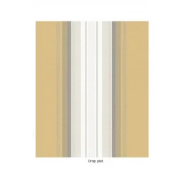 Tradilinge Drap plat en percale de coton au style ethnique chic (280x325 cm - Jaune)