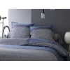 Tradilinge Drap Plat en Satin de Coton (280x325 cm - Bleu) Outlet
