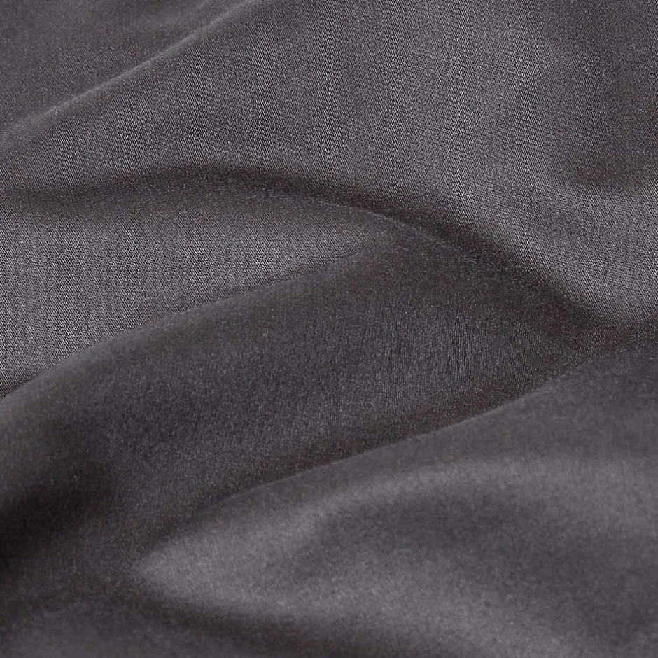 Homescapes Drap plat en satin de coton égyptien 1000 fils gris foncé, 230x255 cm - Hot