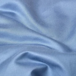 Homescapes Drap plat en satin de coton égyptien 1000 fils bleu, 275x275 cm - Online