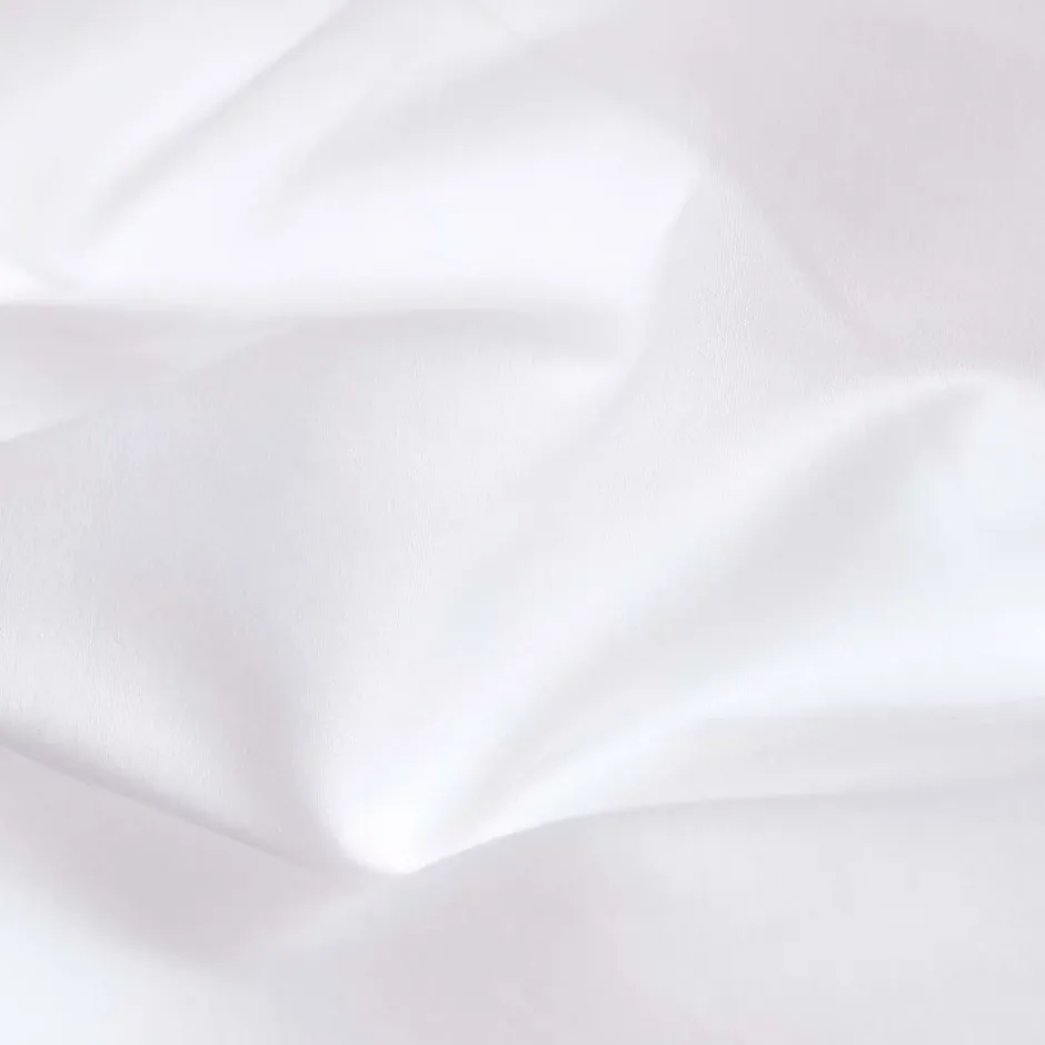 Homescapes Drap plat en satin de coton égyptien 1000 fils blanc, 180x290 cm - New