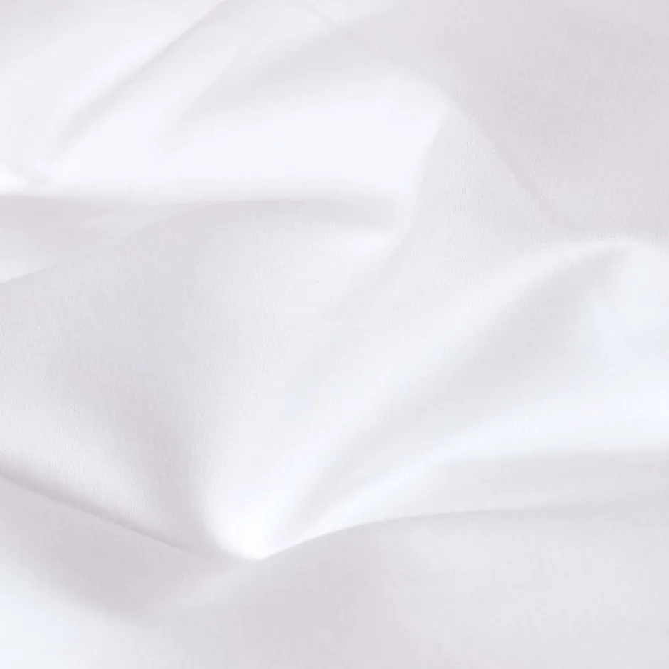 Homescapes Drap plat en satin de coton égyptien 1000 fils blanc, 240x300 cm -