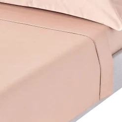 Homescapes Drap plat en satin de coton égyptien 1000 fils taupe, 270x300 cm -