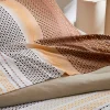 Tradilinge Drap plat esprit géométrique en coton (240x310 cm - Cuivre)