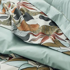 Tradilinge Drap plat esprit nature (240x310 cm - Vert)
