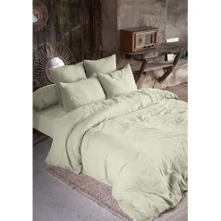 L'Effet Papillon Drap plat Gaïa vert d eau 270 x 300 cm Online