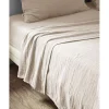 L'Effet Papillon Drap plat "Gaïa" toutes dimensions "Gaze de Coton" - Gaïa Pampa - 270 x 300 cm pour lit King size