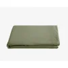 Vent Du Sud Drap plat Palace pur coton teint lavé, 63 fils/cm² - Palace Sauge - 270 x 290 cm pour lit King Size