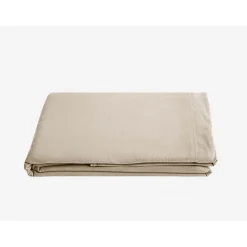Vent Du Sud Drap plat Palace pur coton teint lavé, 63 fils/cm² - Palace Lin - 240 x 290 cm pour lit 2 places New