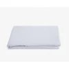 Vent Du Sud Drap plat Palace pur coton teint lavé, 63 fils/cm² - Palace Neige - 240 x 290 cm pour lit 2 places