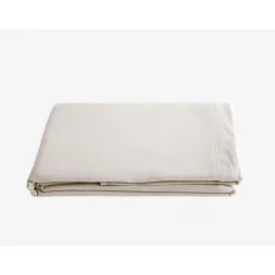 Vent Du Sud Drap plat Palace pur coton teint lavé, 63 fils/cm² - Palace Naturel - 240 x 290 cm pour lit 2 places