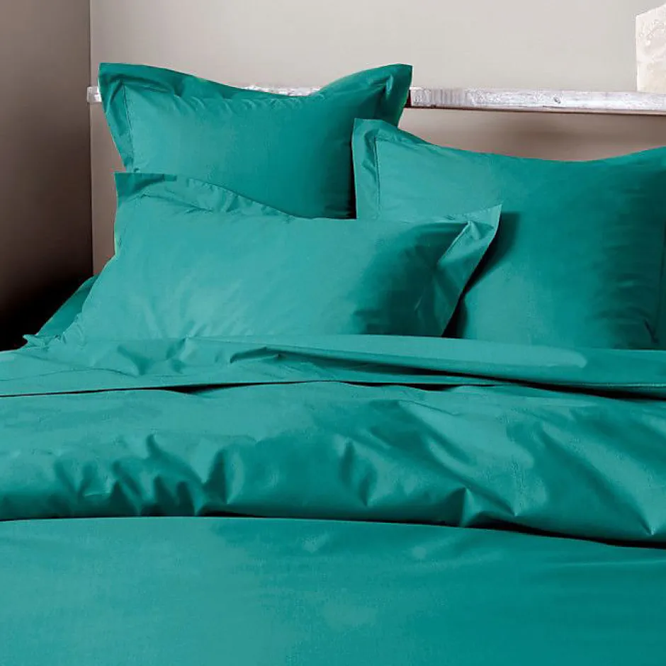 Coton Pur Drap plat percale de coton peigné "Julian" toutes dimensions - Julian Paon - 180 x 290 cm pour lit 1 place Best