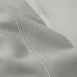 Coton Pur Drap plat percale de coton peigné "Julian" toutes dimensions - Julian Perle - 240 x 300 cm pour lit 2 places Sale