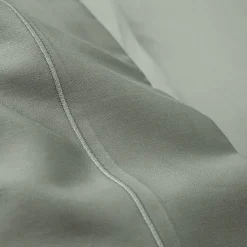 Coton Pur Drap plat percale de coton peigné "Julian" toutes dimensions - Julian Ardoise - 240 x 300 cm pour lit 2 places