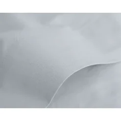 Vent Du Sud Drap plat percale pur coton peigné longues fibres 80 fils/cm² - Neige - 240 x 300 cm pour lit 2 places