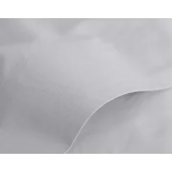 Vent Du Sud Drap plat percale pur coton peigné longues fibres 80 fils/cm² - Perle - 270 x 300 cm pour lit King size