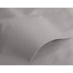 Vent Du Sud Drap plat percale pur coton peigné longues fibres 80 fils/cm² - Cendre - 240 x 300 cm pour lit 2 places Outlet