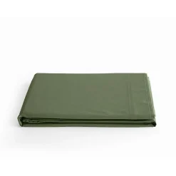 Vent Du Sud Drap plat percale pur coton peigné longues fibres 80 fils/cm² - Mousse - 180 x 290 cm pour lit 1 place