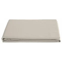 Vent Du Sud Drap plat percale pur coton peigné longues fibres 80 fils/cm² - Ivoire - 240 x 300 cm pour lit 2 places Outlet