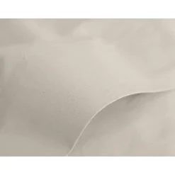 Vent Du Sud Drap plat percale pur coton peigné longues fibres 80 fils/cm² - Ivoire - 240 x 300 cm pour lit 2 places Outlet