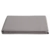 Vent Du Sud Drap plat percale pur coton peigné longues fibres 80 fils/cm² - Cendre - 180 x 290 cm pour lit 1 place Clearance