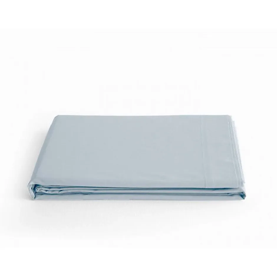 Vent Du Sud Drap plat percale pur coton peigné longues fibres 80 fils/cm² - Glacier - 240 x 300 cm pour lit 2 places Sale
