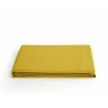 Vent Du Sud Drap plat percale pur coton peigné longues fibres 80 fils/cm² - Moutarde - 240 x 300 cm pour lit 2 places
