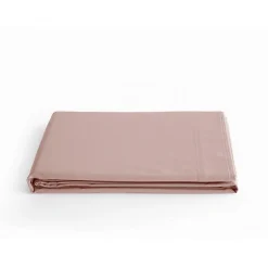 Vent Du Sud Drap plat percale Rose 270 x 300 cm 100% coton